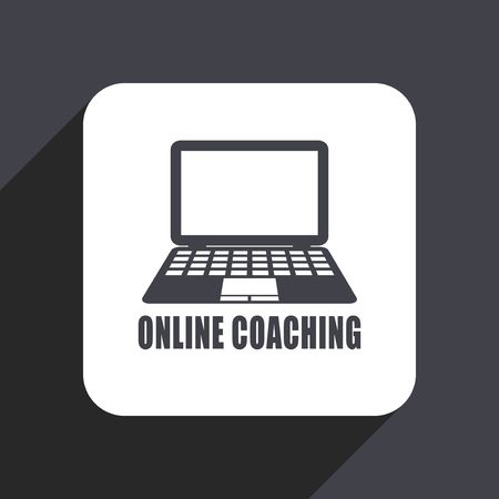 78448785-online-coaching-flat-design-web-icon-isolated-on-gray-background